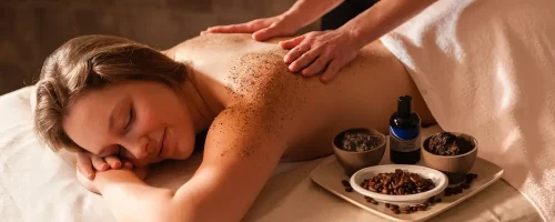 Beautiful,Young,Woman,In,A,Spa,Receiving,A,Massage. Beautiful,Young,Woman,In,A,Spa,Receiving,A,Massage.